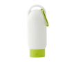 Crème solaire SPF 30 avec mousqueton et bouchon assorti 60ml couleur vert clair