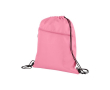 Sac cordon publicitaire en plastique recyclé couleur rose
