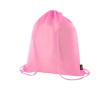 Sac à dos en cordes de RPET aux couleurs vives avec cordes assorties couleur rose
