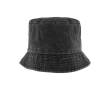 Bob personnalisable en coton avec effet lavé 260 g/m2 couleur noir