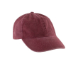 Casquette en coton à 100%, style décontracté avec effet lavé 260 g/m2 couleur rouge