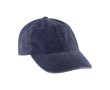 Casquette en coton à 100%, style décontracté avec effet lavé 260 g/m2 couleur bleu marine