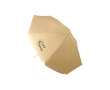 Parasol de plage en nylon coloré avec bordure blanche Ø180 couleur beige
