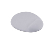 Tapis de souris de forme ovale adapté à la sublimation couleur blanc