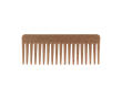 Peigne avec design ergonomique en fibre de coco et polypropylène couleur marron