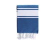 Pareo bicolor en coton et polyester pour 2 personnes 200 g/m2 couleur bleu