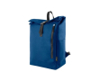 Sac à dos roll-top en polyester, fermeture éclair verticale à l'avant couleur bleu marine