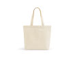 Sac en coton recyclé et RPET à anses longues 280 g/m² couleur naturel