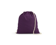 Sac ficelle écologique en coton recyclé et RPET 140 g/m² couleur violet