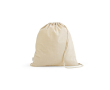 Sac ficelle écologique en coton recyclé et RPET 140 g/m² couleur naturel