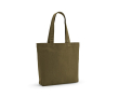 Sac de courses en coton et polyester recyclés 220 g/m² couleur vert militaire