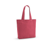 Sac en coton recyclé et RPET à anses longues 180 g/m² couleur fuchsia