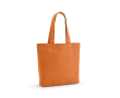 Sac en coton recyclé et RPET à anses longues 180 g/m² couleur orange
