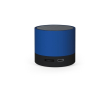 Haut-parleur portable en plastique recyclé à batterie 300mAh couleur bleu