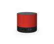 Haut-parleur portable en plastique recyclé à batterie 300mAh couleur rouge