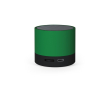 Haut-parleur portable en plastique recyclé à batterie 300mAh couleur vert