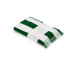 Serviette 80x180 cm en coton recyclé à rayures 450 g/m² couleur vert