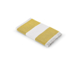 Serviette de plage rayée 80x160 cm en coton recyclé 350 g/m² couleur jaune foncé