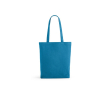 Sac en coton et polyester recyclés à anses longues 280 g/m² couleur bleu ciel