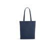 Sac en coton recyclé et RPET à anses longues 220 g/m² couleur bleu marine
