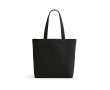 Sac en coton recyclé et RPET à anses longues 280 g/m² couleur noir