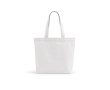 Sac en coton recyclé et RPET à anses longues 280 g/m² couleur blanc