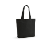 Sac de courses en coton et polyester recyclés 220 g/m² couleur noir