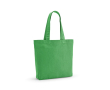 Sac de courses en coton et polyester recyclés 220 g/m² couleur vert clair