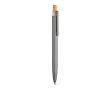 Stylo en aluminium recyclé et RPET à encre bleue Dokumental® couleur argenté