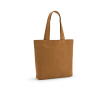 Sac en coton recyclé et RPET à anses longues 180 g/m² couleur marron