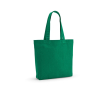 Sac en coton recyclé et RPET à anses longues 180 g/m² couleur vert