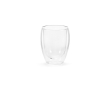 Tasse en verre borosilicaté double paroi sans anses 300 ml couleur transparent