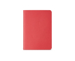 Carnet A6 à pages lignées et couverture en carton recyclé couleur rouge