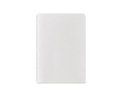 Carnet A6 à pages lignées et couverture en carton recyclé couleur blanc