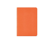 Carnet A6 à pages lignées et couverture en carton recyclé couleur orange