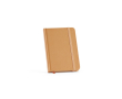 Carnet A6 ligné à couverture rigide en papier recyclé couleur camel