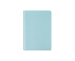 Carnet A6 à pages lignées et couverture en carton recyclé couleur bleu pastel