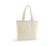 Sac en coton recyclé et RPET à anses longues 180 g/m² couleur naturel
