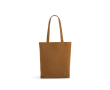 Sac en coton recyclé et RPET à anses longues 220 g/m² couleur marron