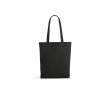 Sac en coton recyclé et RPET à anses longues 220 g/m² couleur noir