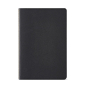Carnet A5 à pages lignées et couverture en carton recyclé couleur noir