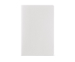Carnet A5 à pages lignées et couverture en carton recyclé couleur blanc
