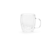 Tasse en verre borosilicaté double paroi 220 ml couleur transparent