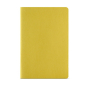 Carnet A5 à pages lignées et couverture en carton recyclé couleur jaune foncé