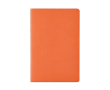 Carnet A5 à pages lignées et couverture en carton recyclé couleur orange