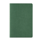 Carnet A5 à pages lignées et couverture en carton recyclé couleur vert foncé