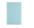 Carnet A5 à pages lignées et couverture en carton recyclé couleur bleu pastel