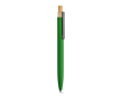 Stylo en aluminium recyclé et RPET à encre bleue Dokumental® couleur vert foncé