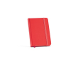 Carnet A6 ligné à couverture rigide en papier recyclé couleur rouge