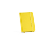 Carnet A6 ligné à couverture rigide en papier recyclé couleur jaune foncé
